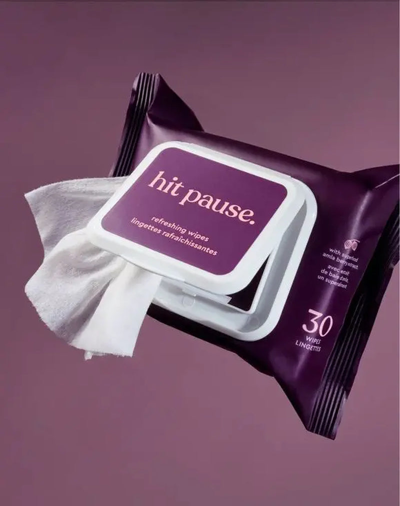 Hit Pause Peri & Menopause Moisture + Refresh Duo – All over Refreshing Wipes & Hydrating Body Cream for Hot Flashes