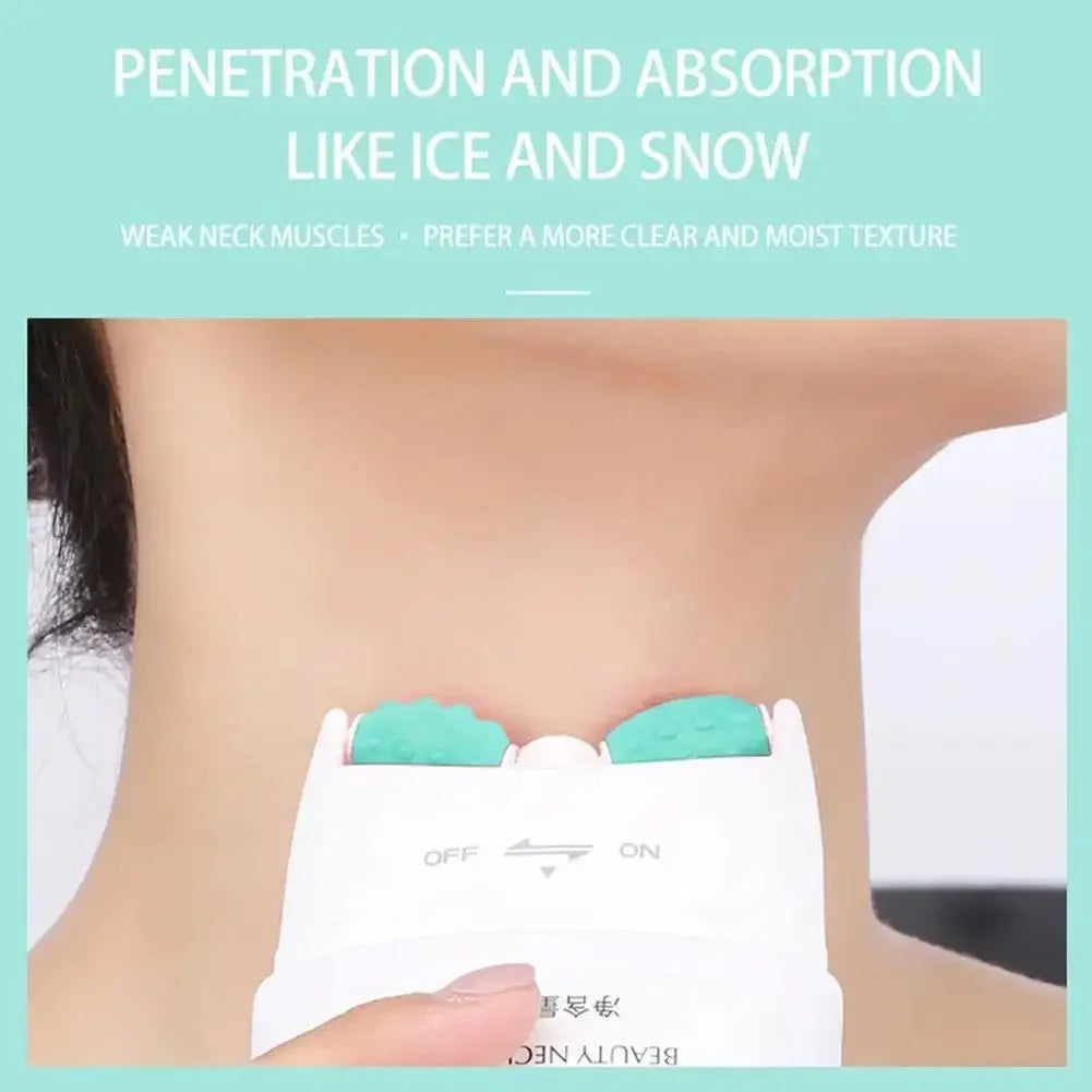 neck wrinkle cream and massage roller