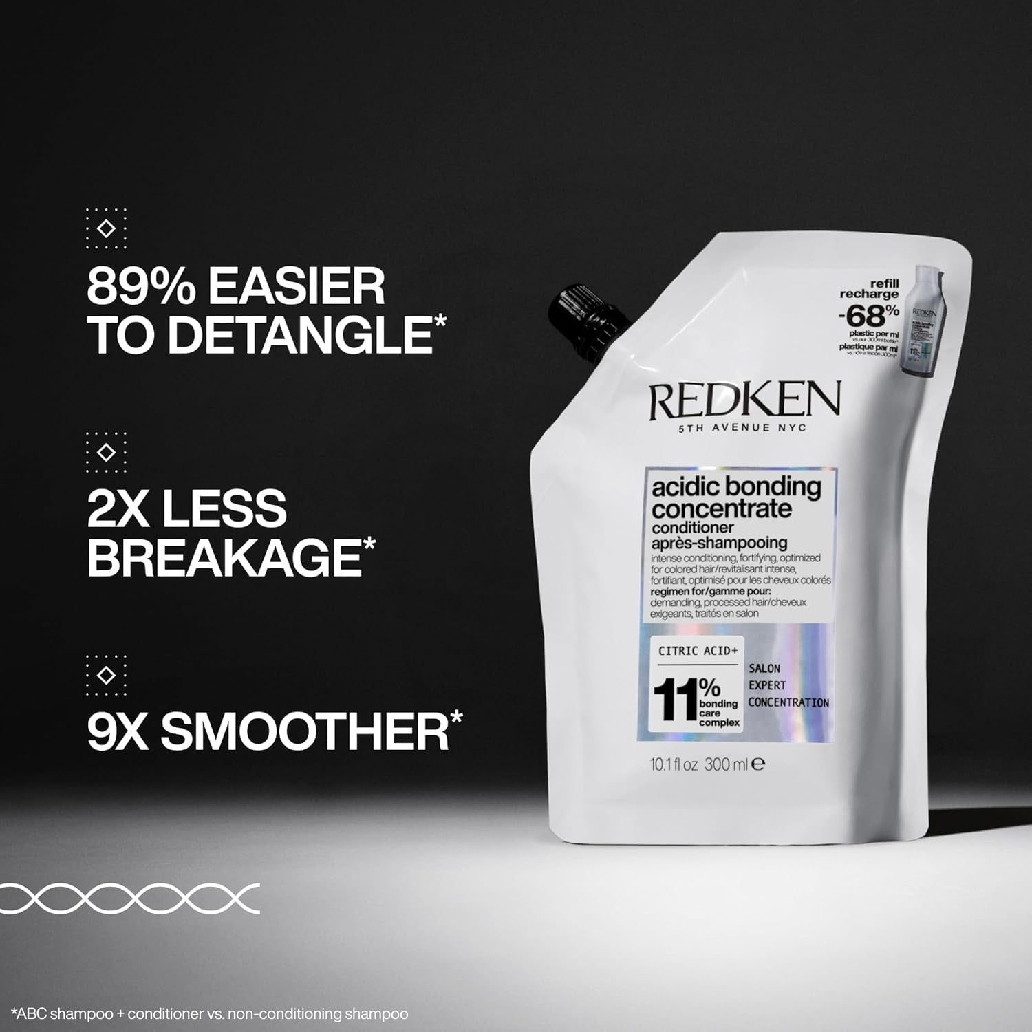 Redken Acidic Bonding Concentrate | Hydrates & Moisturises | for Damaged Hair | Strength Repair | Less Breakage | Suitable for Coloured Hair