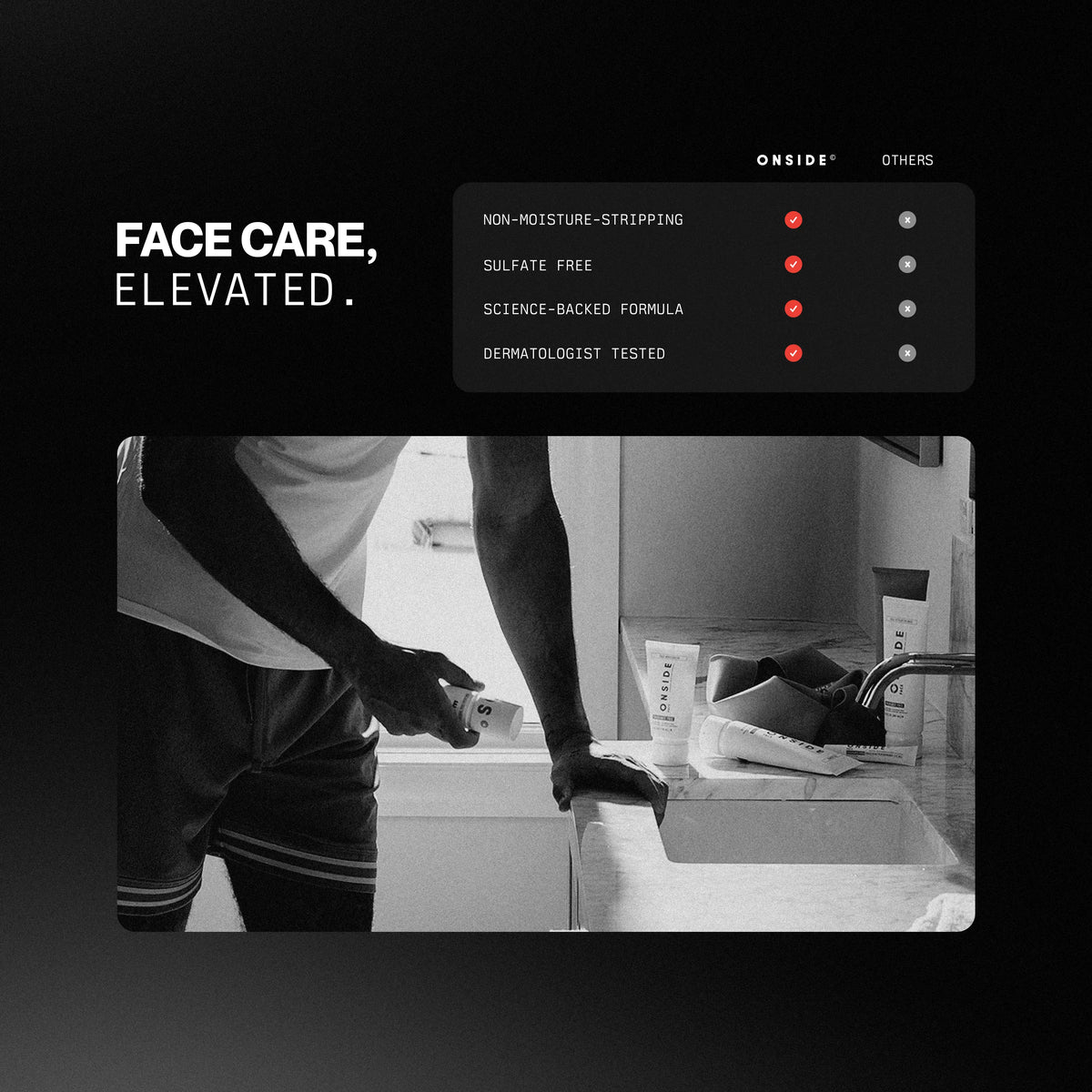 ONSIDE Dual-Action Face Toner Mist | Hydrates, Refines & Rebalances Instantly | Soothes & Refreshes Post-Sweat | Dermatologist Tested | Fragrance-Free, High Performance | Performance Skincare for Athletes