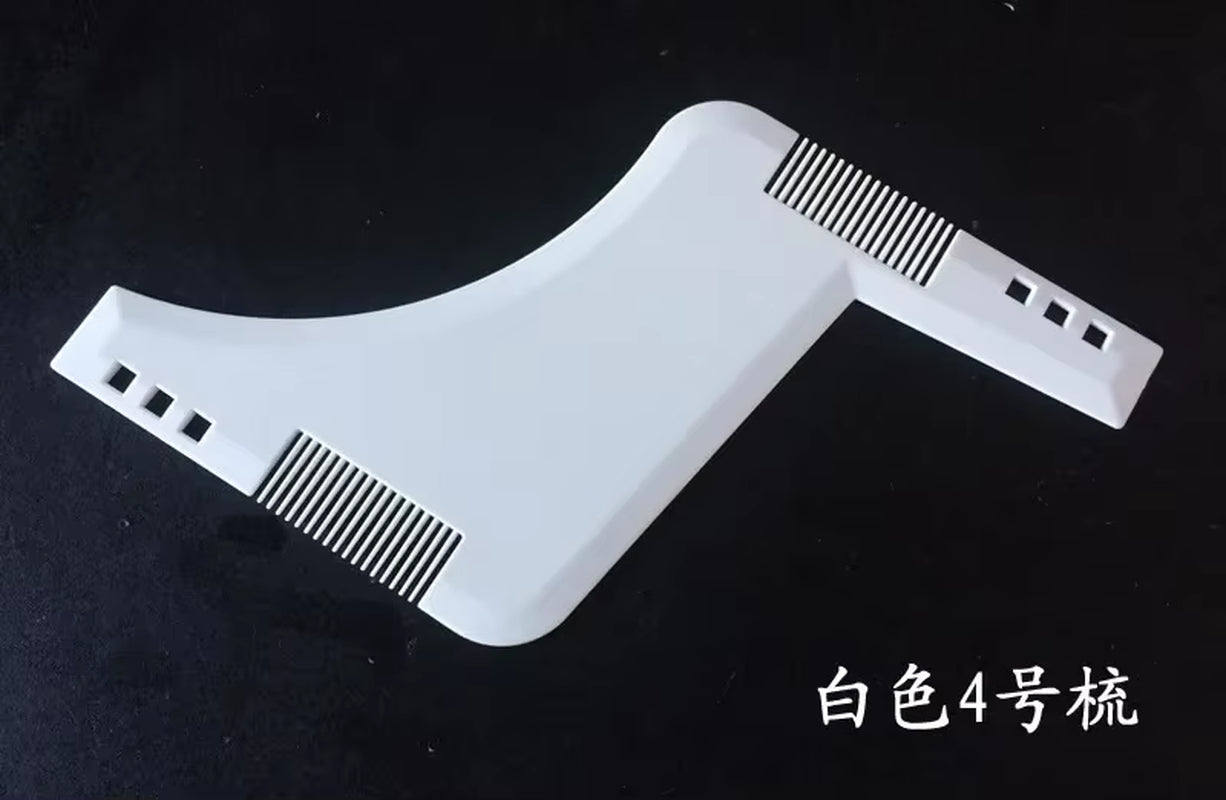 5Pc Men Beard Shaping Styling Template Comb Transparent Men&
