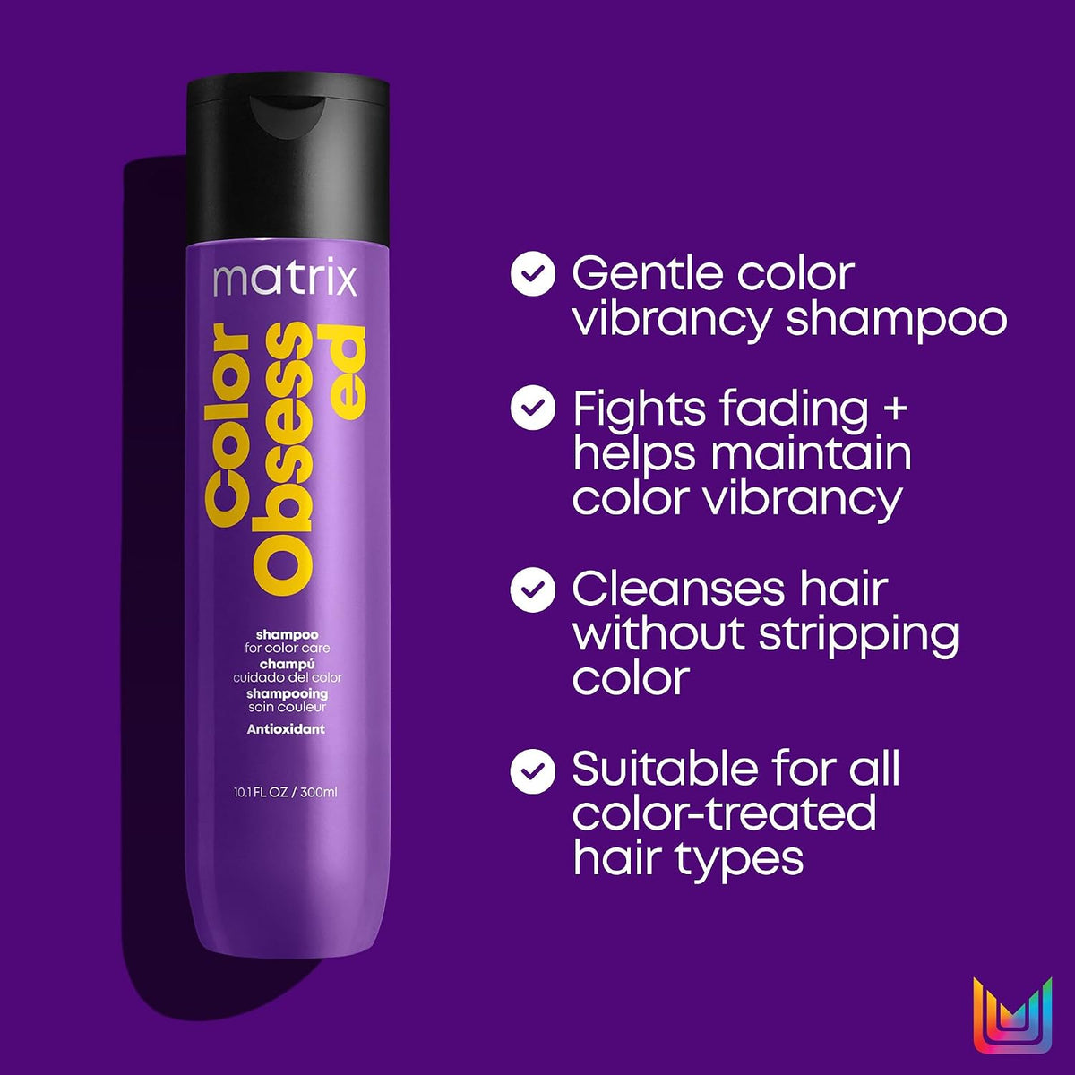 MATRIX Total Results Color Obsessed Antioxidant Shampoo | Enhances Hair Color & Prevents Fading | for Color Treated Hair