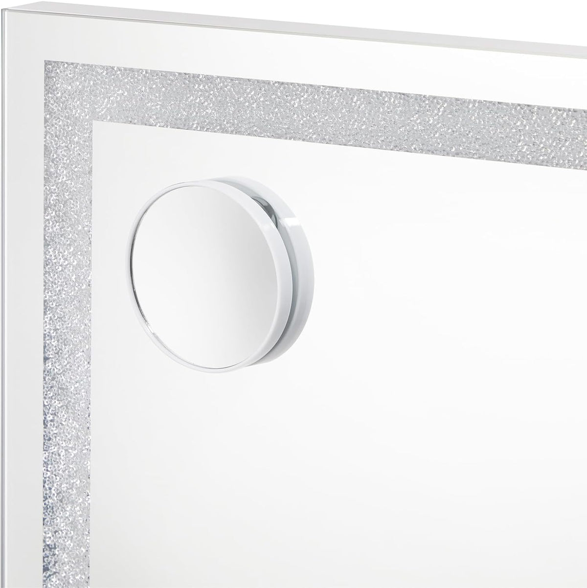 Hollywood Mirror Dimmable LED Bluetooth USB 10X Mag 58X49Cm