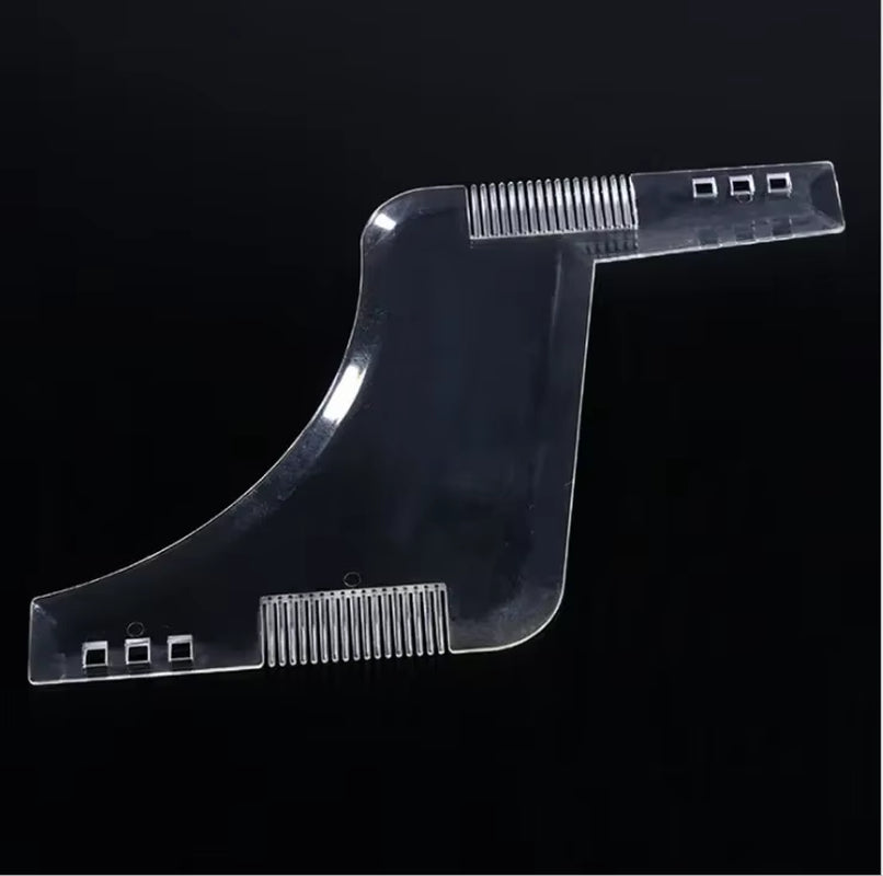 5Pc Men Beard Shaping Styling Template Comb Transparent Men&