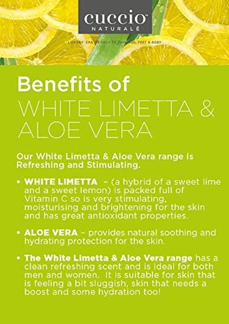 Naturale Butter Blends - Ultra-Moisturizing - Renewing, Smoothing and Scented Cream - Deep Hydration for Dry Skin Repair - Natural Ingredients - White Limetta and Aloe Vera - 227 G Body Butter