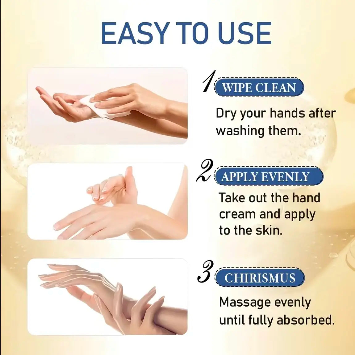 Collagen Anti-Wrinkle Hand Cream Hydrating Anti-Drying Anti-Crack Moisturise Nourish Dry Skin Softening Hand Care Repair Product Nourishing Moisturize