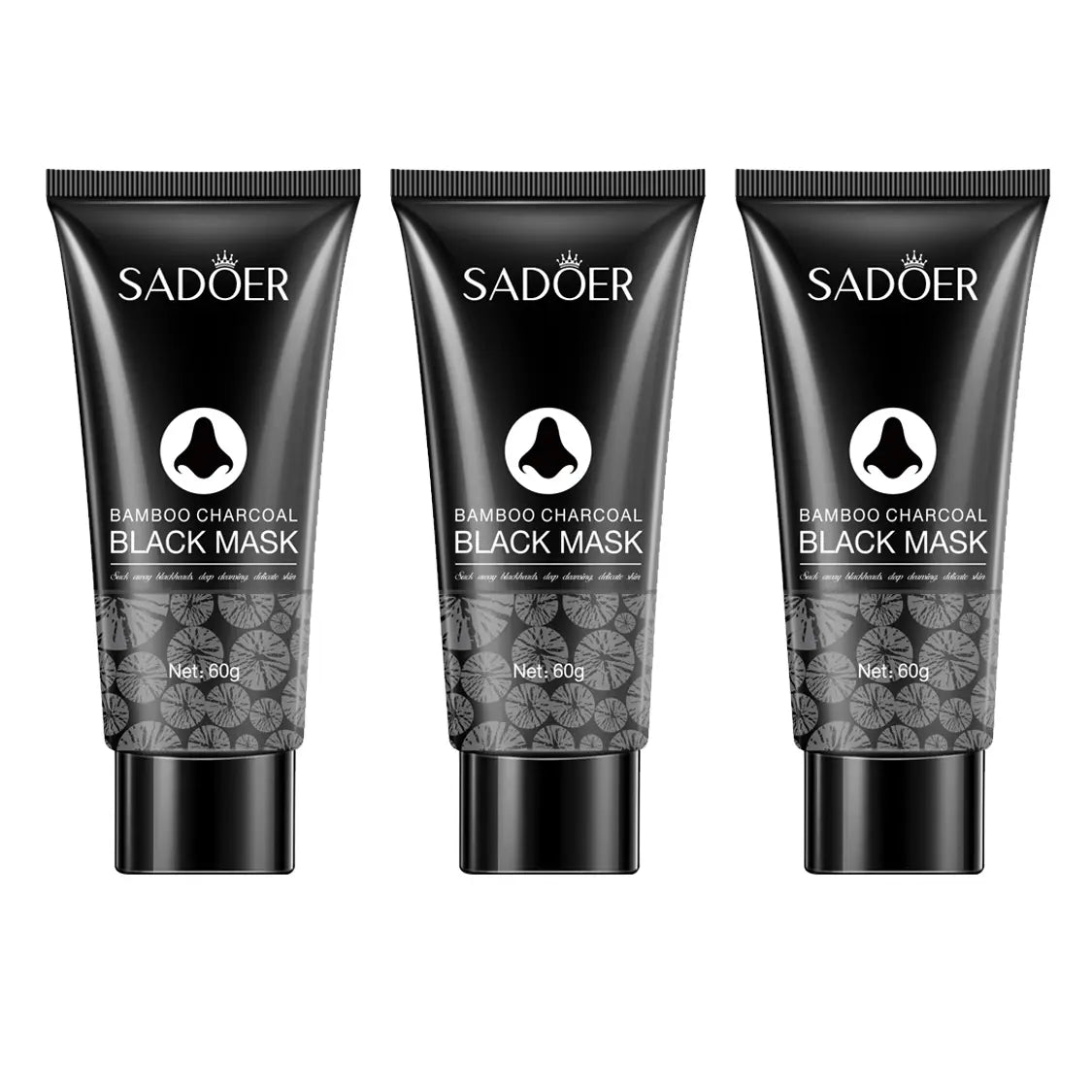 Blackhead Removal Peeling Mask Bamboo Charcoal Deep Pore Cleansing for Face & Nose 60Ml Gentle Exfoliation Flawless Clear Comfort Facial Daily Skin Repair