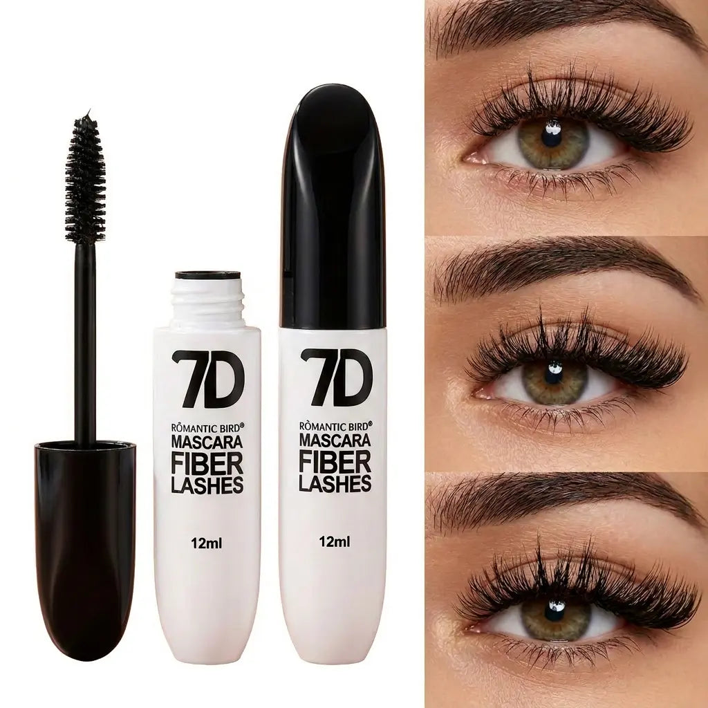 7D Silk Fiber Mascara, Single Item, Waterproof Volumizing & Lengthening Mascara, 24-Hour Wear for Flawless Lashes, Beginner-Friendly Beauty Product for All Skin Types, Gift, Water Proof, Cosmetic, Beauty Products, Mascara Volume and Length