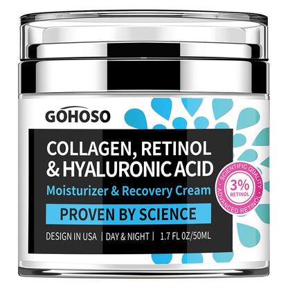 Face Skin Care Retinol Collagen Cream Anti-Aging Wrinkle Deep Hydration Moisturizing Skin Health Whitening Exfoliation