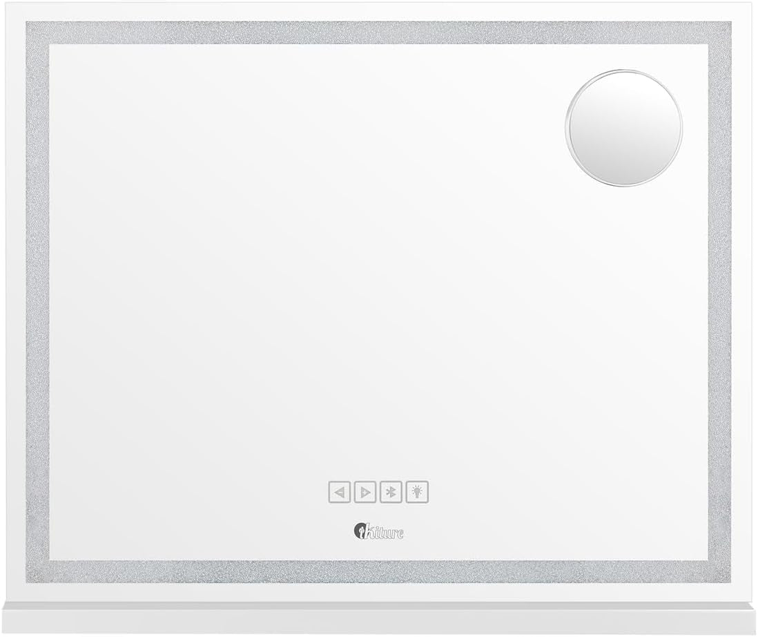 Hollywood Mirror Dimmable LED Bluetooth USB 10X Mag 58X49Cm