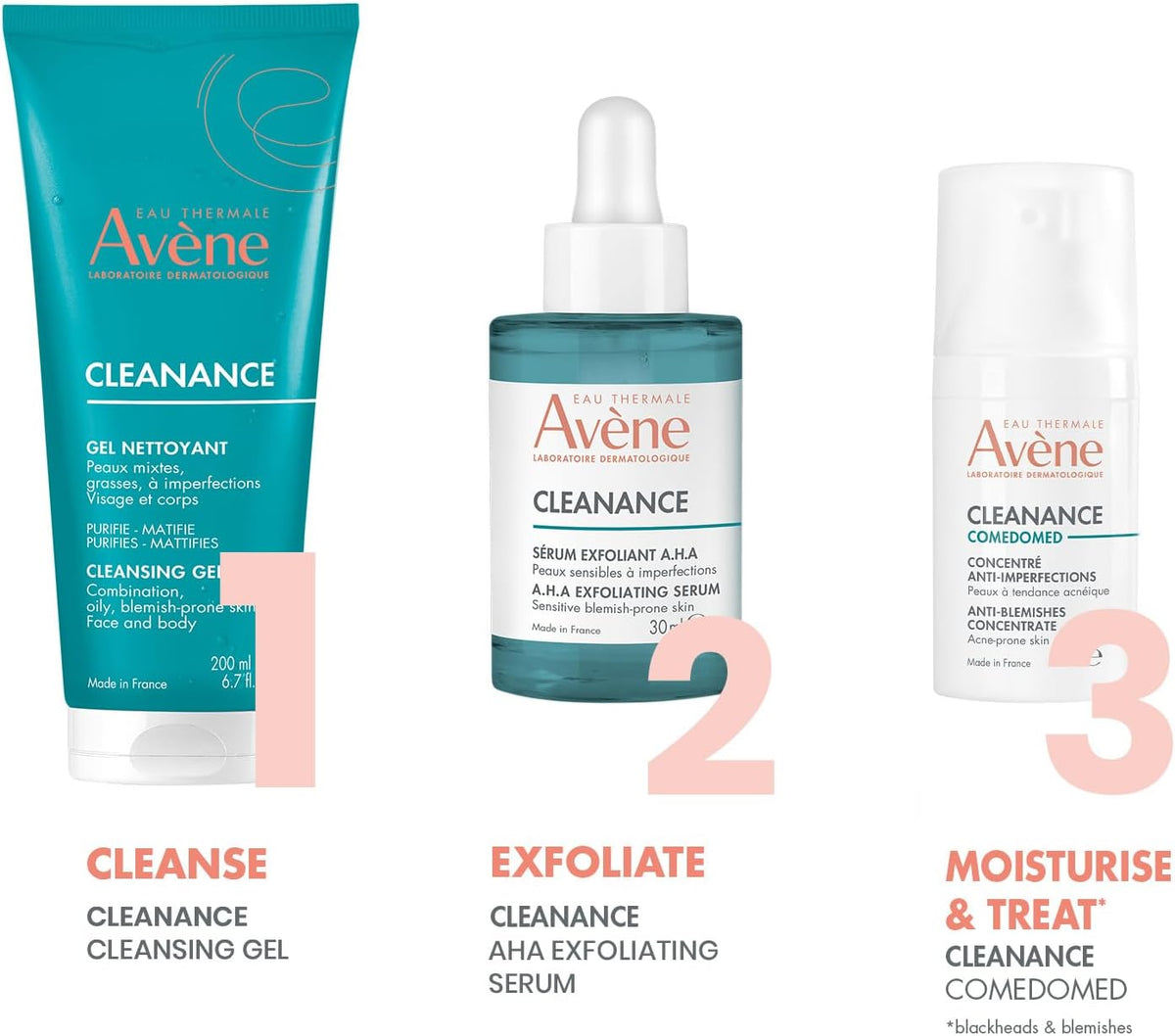 Eau Thermale Avène Cleanance Cleansing Gel 200Ml (Pack of 2)