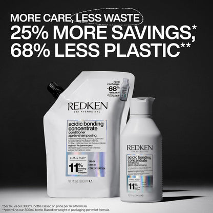 Redken Acidic Bonding Concentrate | Hydrates &amp; Moisturises | for Damaged Hair | Strength Repair | Less Breakage | Suitable for Coloured Hair