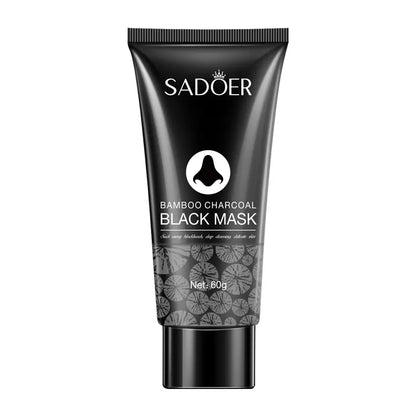 Blackhead Removal Peeling Mask Bamboo Charcoal Deep Pore Cleansing for Face &amp; Nose 60Ml Gentle Exfoliation Flawless Clear Comfort Facial Daily Skin Repair