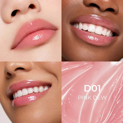 Dr.Leo Tinted Peptide Lip Serum – Brightens Dull-Looking Lips &amp; Smooths Lip Lines, Sheer-To-Buildable Glossy Color + Hydrating Lip Care, Pink Dew / Toast Nude, 15G 