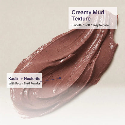 [ Puolern ] Smooth &amp; Clearing Eggplant Clay Mask, Deep Cleansing Face Care with Kaolin, Centella &amp; Hyaluronic Acid, 80 G