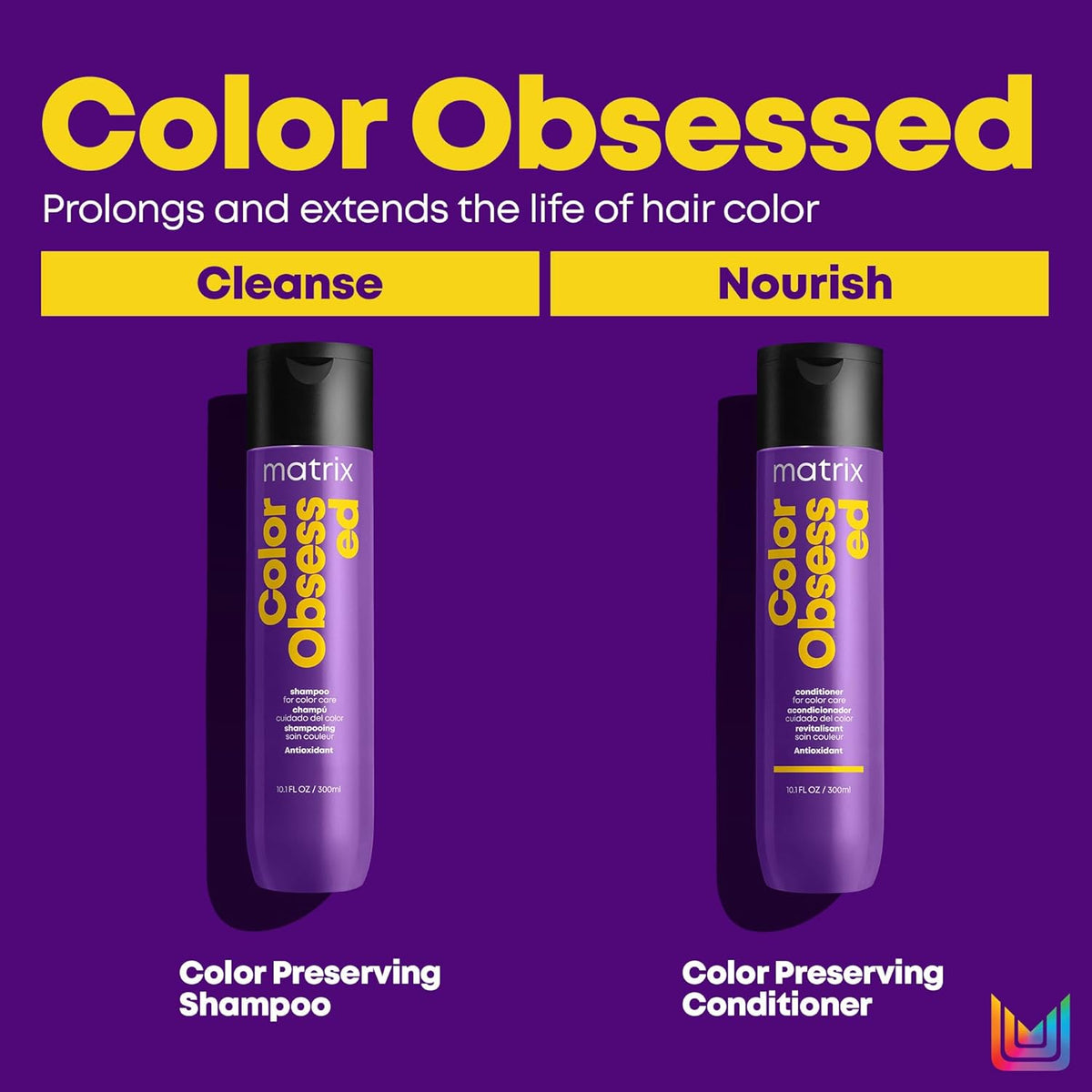 MATRIX Total Results Color Obsessed Antioxidant Shampoo | Enhances Hair Color &amp; Prevents Fading | for Color Treated Hair