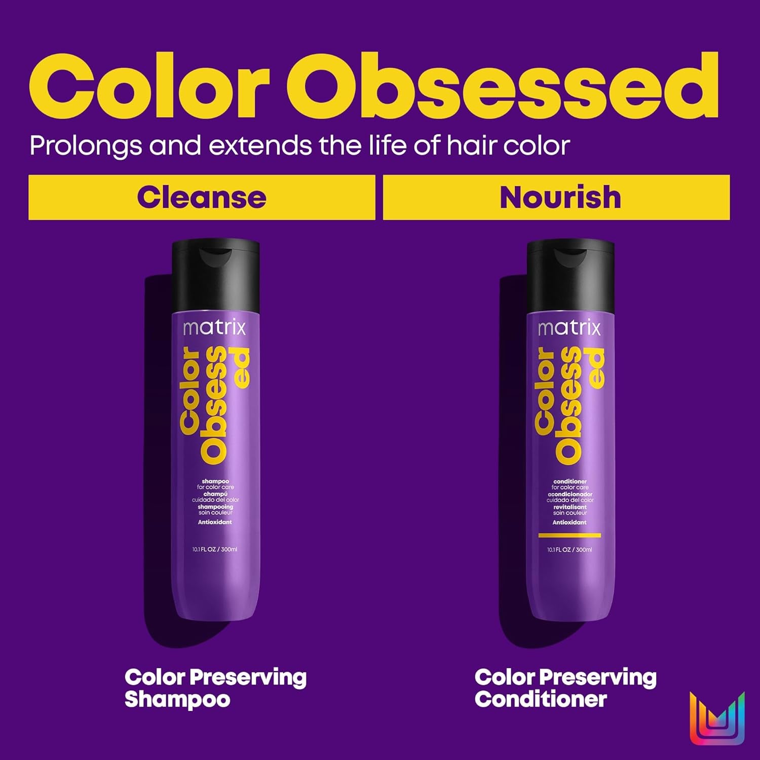 MATRIX Total Results Color Obsessed Antioxidant Shampoo | Enhances Hair Color &amp; Prevents Fading | for Color Treated Hair