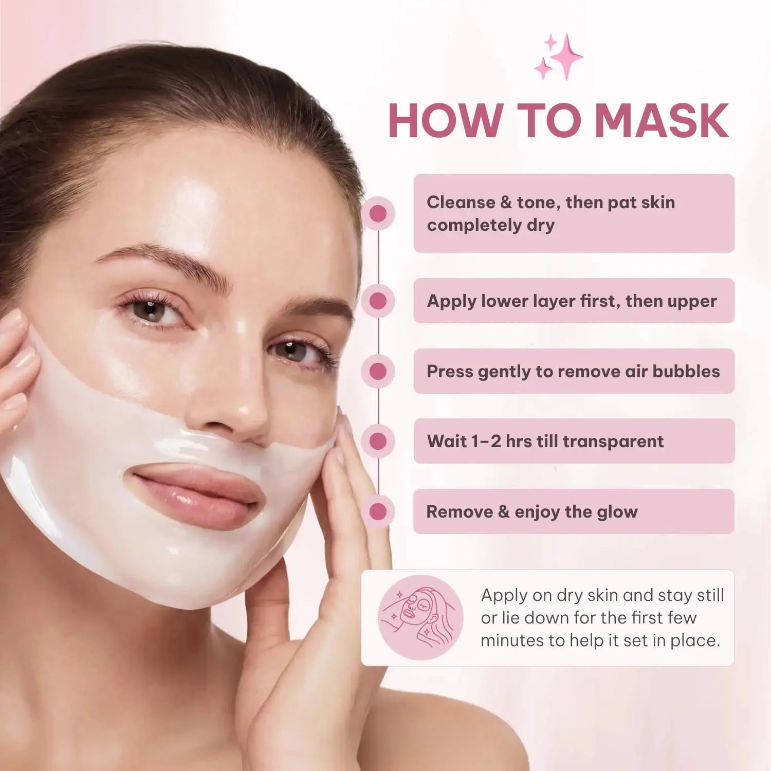 Quasi Collagen Glow up Mask 2.0, Quasi Biocollagen Face Mask, Firm Skin Deep Hydratingmasks for Wrinkle Reduction and Poreminimization - Glow like Glass Skin