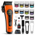 Professional Hair Clippers for Men Outer-Rotor Motor Hair Trimmer Dlc-Blade Barber Clipper for Hair Cutting Cordless Electric Clippers Hair Cutter