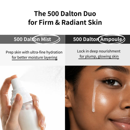 [Millimilli] 500 Dalton Collagen Peptide Complex Protein Mist, Korean Anti-Aging Firming Beauty Product, Hypoallergenic Plumping Self Care Gift for Women, Moisturize Hydrate for Fine Lines/Smile Lines/Loss of Elasticity, 1.86 Fl.Oz