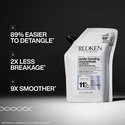 Redken Acidic Bonding Concentrate | Hydrates &amp; Moisturises | for Damaged Hair | Strength Repair | Less Breakage | Suitable for Coloured Hair