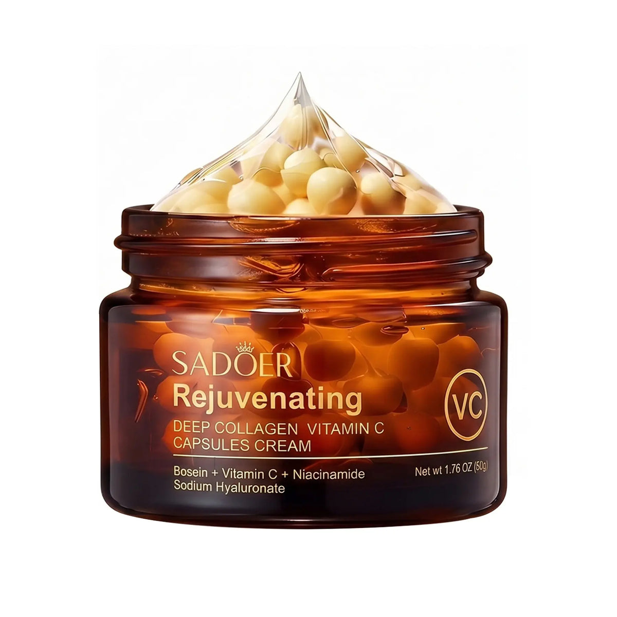 Korean Brightening Face Lotion Capsules - Firming Collagen &amp; Vitamin C Moisturizing Cream for Uneven Skin Tone, Hydrate &amp; Deep Moisture Glow, Korean Skincare