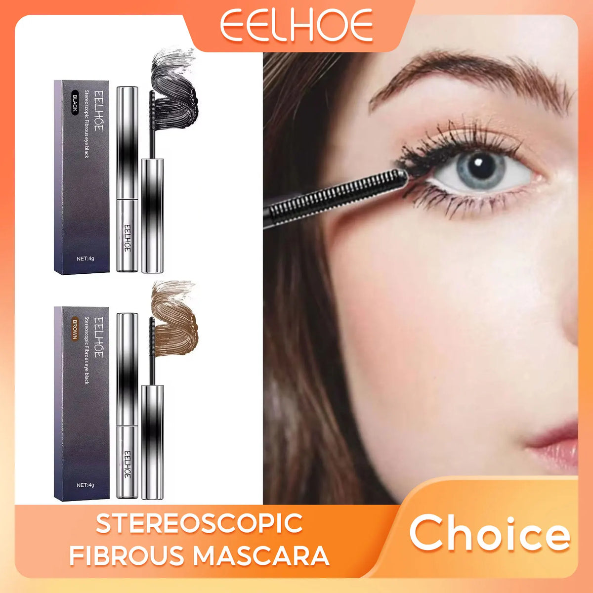 Silk Fiber Curling Eyelash Extension Mascara Lengthening Long Lasting Waterproof Eyes Black Lashes Brush Makeup Cosmetics