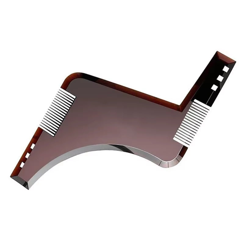 5Pc Men Beard Shaping Styling Template Comb Transparent Men&