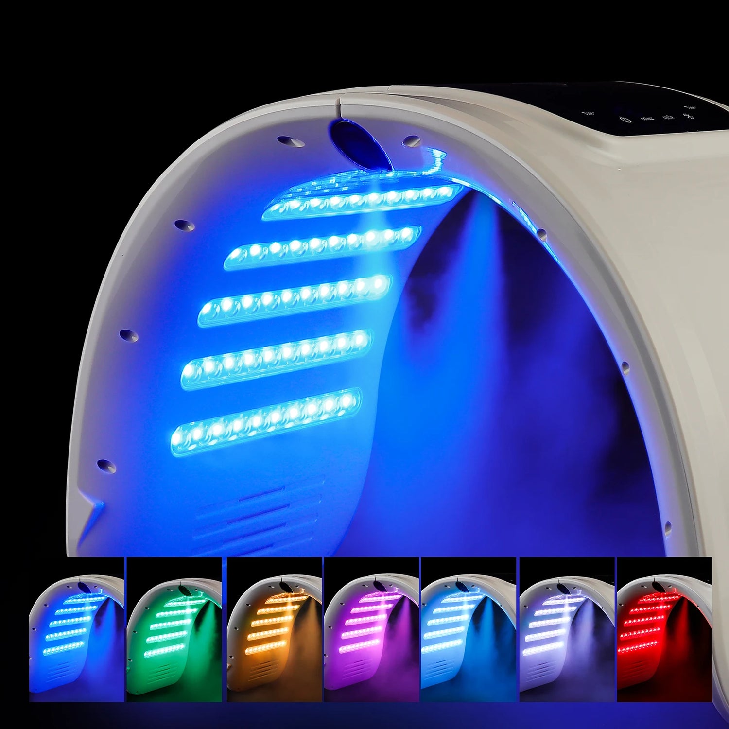 Skin Hydrating Sprayer LED Mask Facial Machine Nano Mist 7 Colors LED Photon Machine Face&amp;Body Salon SPA Home Use Skin Care