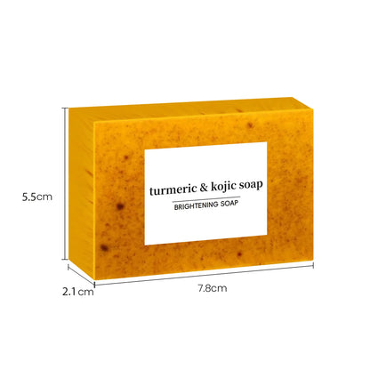 Turmeric Cleanser &amp; Soap Sets Deeply Cleansing Kojic Acid Blackhead Remover Skin Cleansing Oil Control Fade Acne Marks Brighten