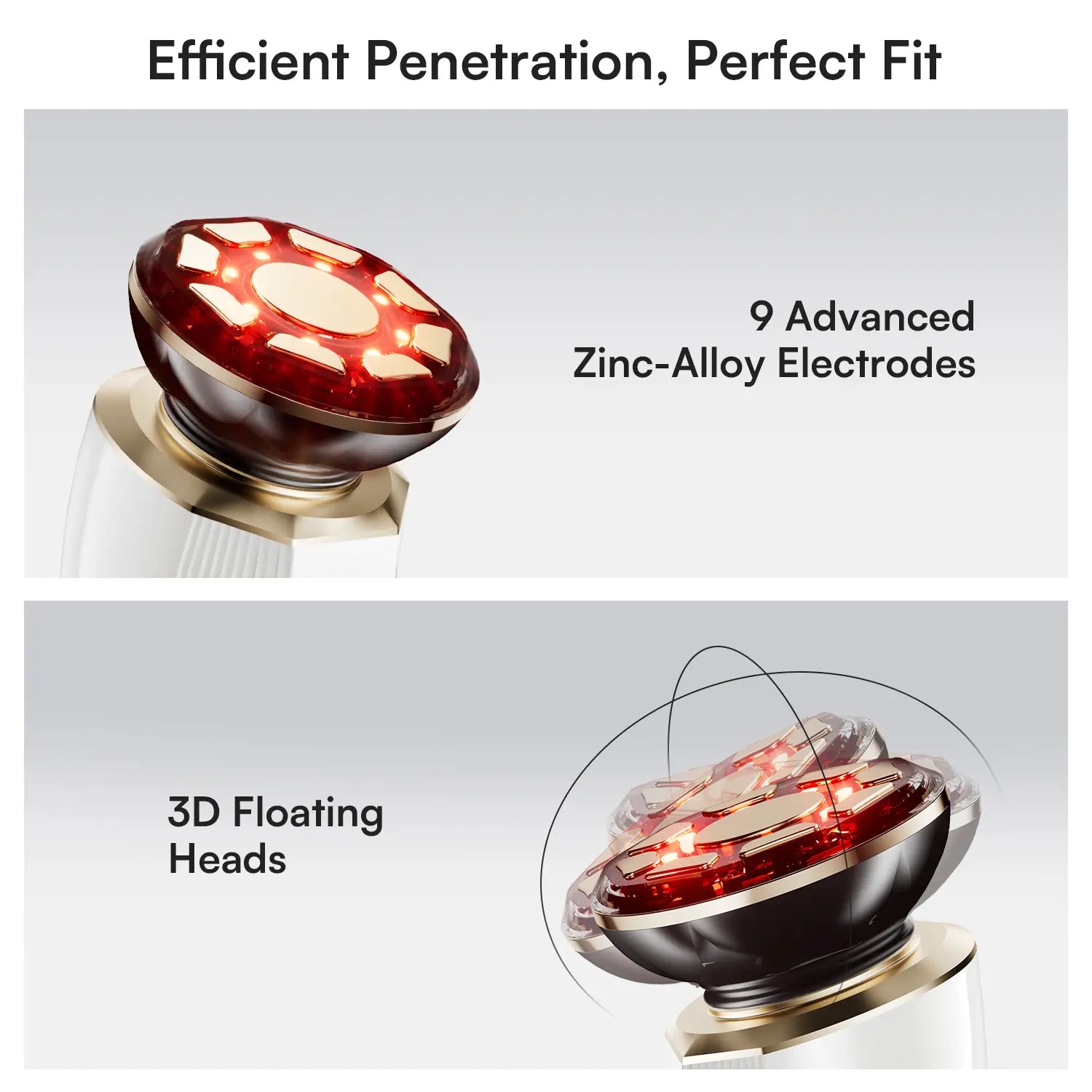 INIA FLARE All-In-One Facial Beauty Device, 3-In-1 Facial Massager Beauty Device for Face and Neck Skin Rejuvenation Lifting/ Tightening/ Infusing, Perfect Gift Season Pick