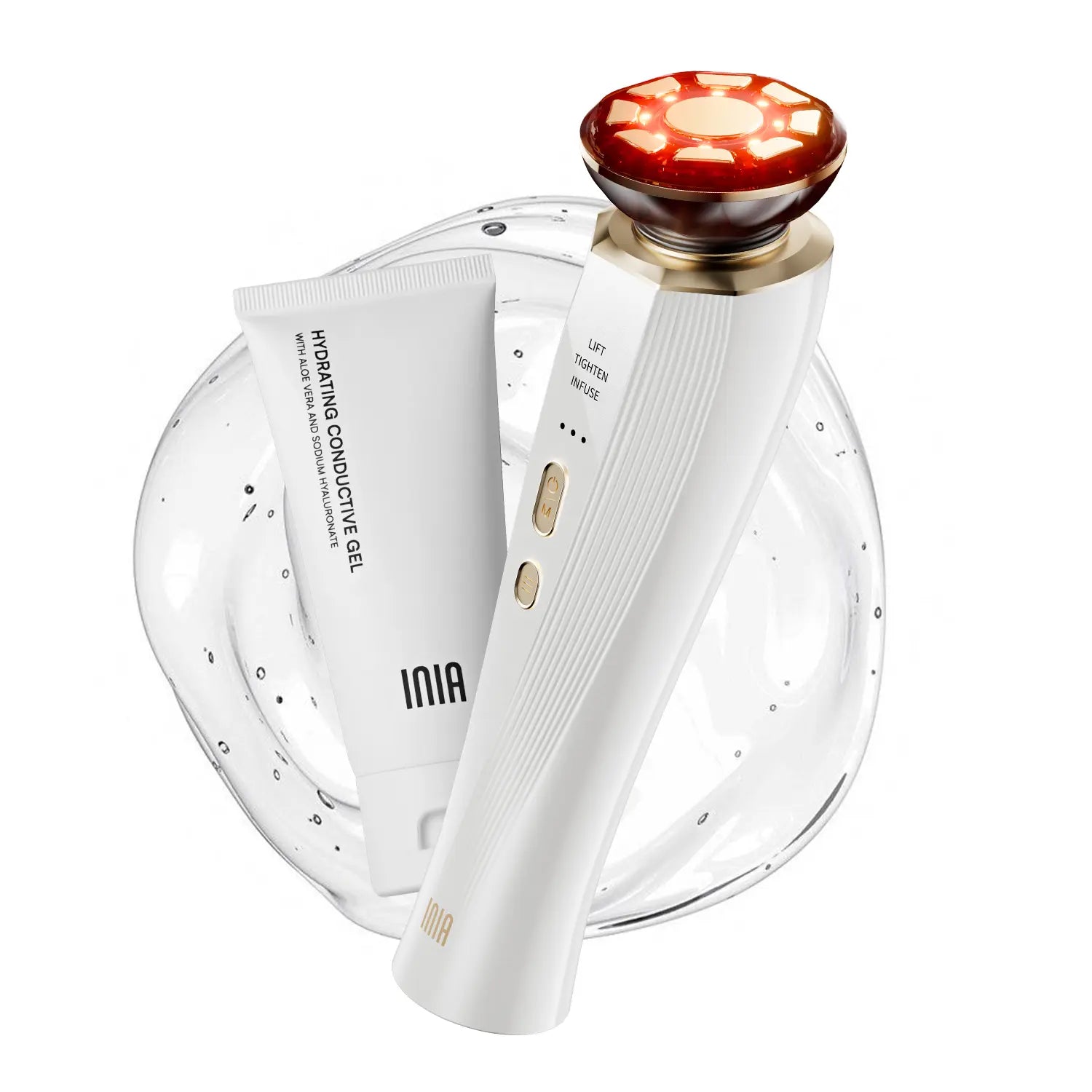 INIA FLARE All-In-One Facial Beauty Device, 3-In-1 Facial Massager Beauty Device for Face and Neck Skin Rejuvenation Lifting/ Tightening/ Infusing, Perfect Gift Season Pick