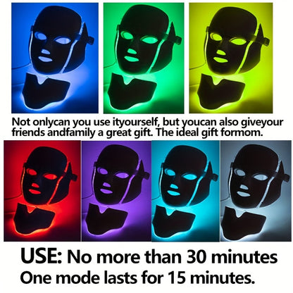LED Facial &amp; Neck Mask (7 Colors)