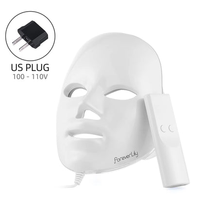 Minimalism 7 Colors LED Facial Mask Photon Therapy Anti-Acne Wrinkle Removal Skin Rejuvenation Face Skin Care Tools