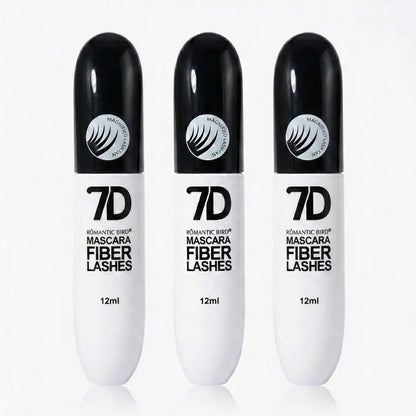 7D Silk Fiber Mascara, Single Item, Waterproof Volumizing &amp; Lengthening Mascara, 24-Hour Wear for Flawless Lashes, Beginner-Friendly Beauty Product for All Skin Types, Gift, Water Proof, Cosmetic, Beauty Products, Mascara Volume and Length
