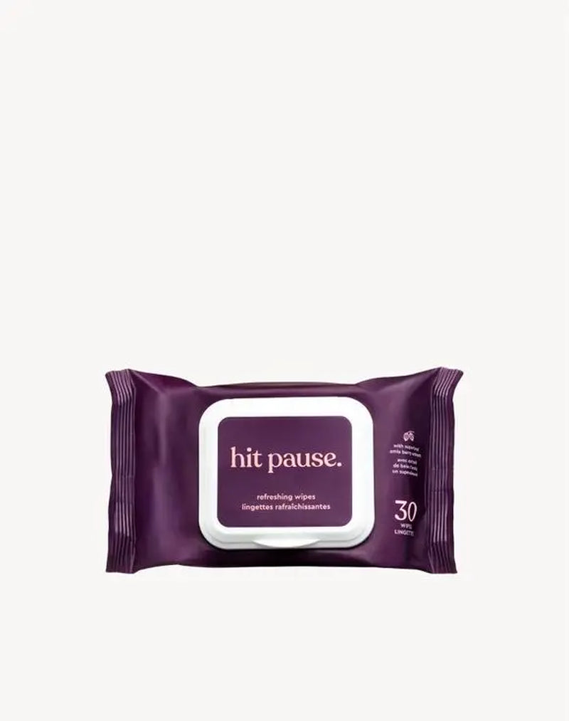 Hit Pause Peri &amp; Menopause Moisture + Refresh Duo – All over Refreshing Wipes &amp; Hydrating Body Cream for Hot Flashes