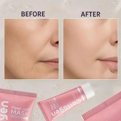 Collagen Peel off Facial Mask to Enhance Skin Elasticity &amp; Minimize Pores, Gentle Deep Cleansing Mask Removes Blackheads and Excess Facial Oil for Long-Lasting Radiant Complexion