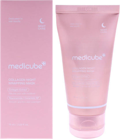 Collagen Night Wrapping Mask 75Ml for Skin Elasticity and Hydration