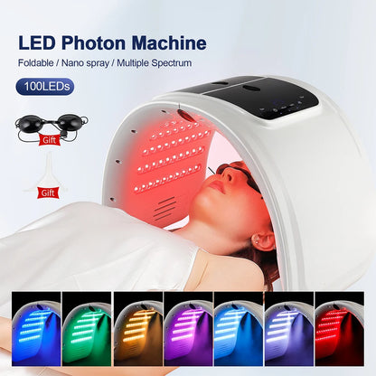 Skin Hydrating Sprayer LED Mask Facial Machine Nano Mist 7 Colors LED Photon Machine Face&amp;Body Salon SPA Home Use Skin Care