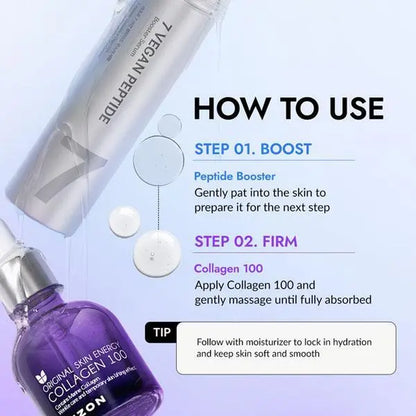Collagen Booster Set with Collagen Bio-Peptides Serums &amp; Essences, Daily Skin Repair Serum, Salicylic Acid Serum