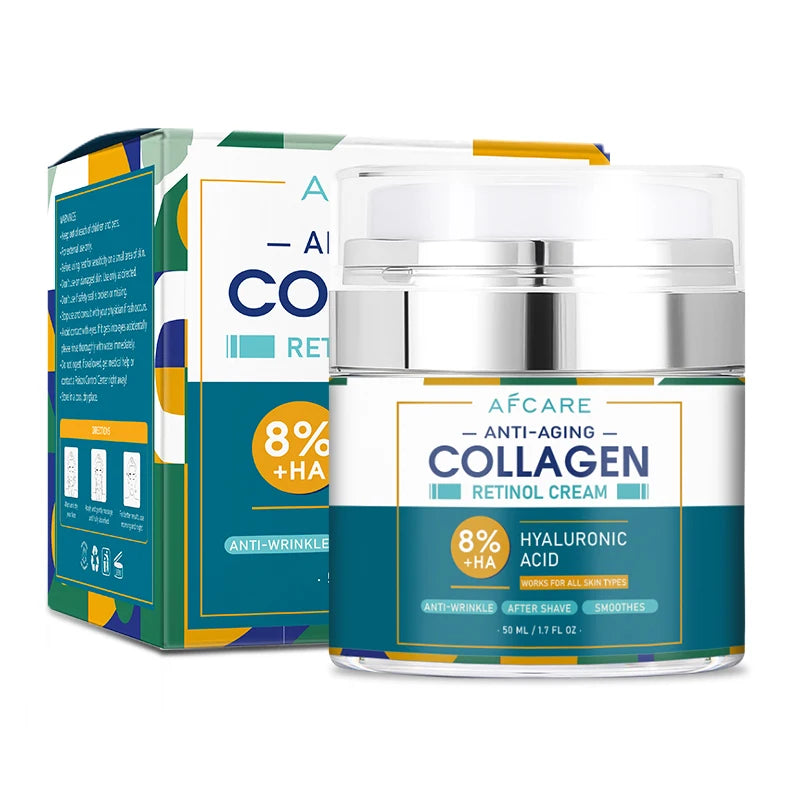 8% Hyaluronic Acid &amp; Collagen Face Moisturizer – Deep Hydration, Firming &amp; Anti-Aging Day Cream for Dry Skin – Dermatologist Tes
