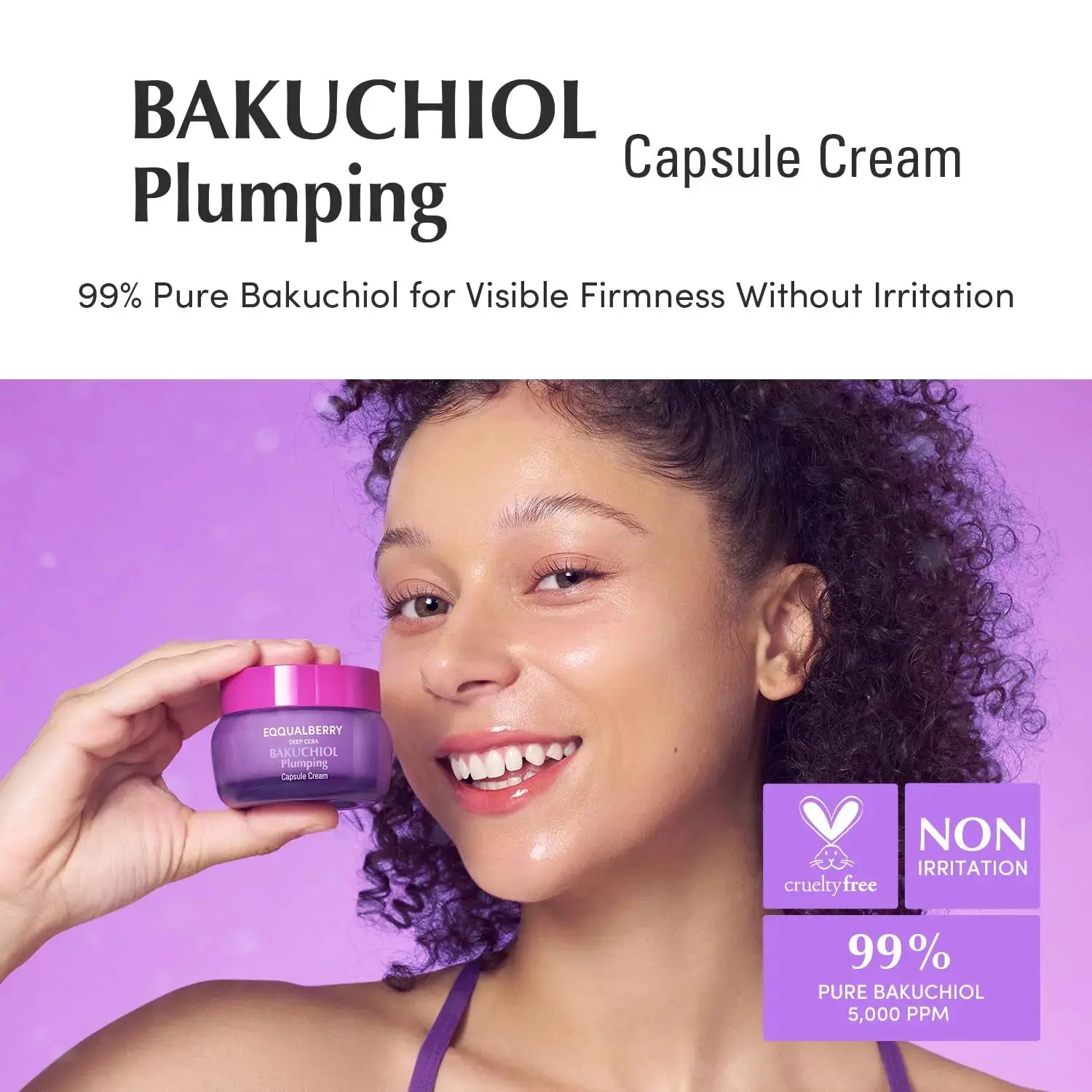 EQQUALBERRY Bakuchiol Duo – Serum &amp; Capsule Cream Set for Firming, Smoothing &amp; Hydrating | Gentle Retinol Alternative for Radiant, Resilient Skin