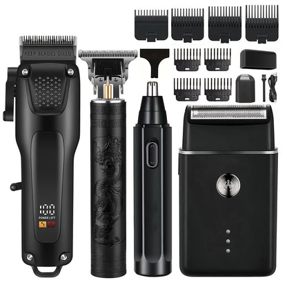 Men’s Grooming Kit USB Rechargeable Clippers (4pcs)