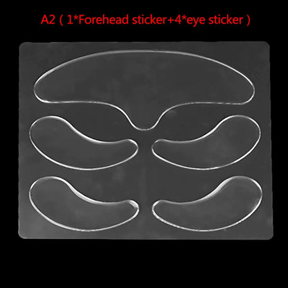 Reusable Silicone Anti-Wrinkle Face Forehead Cheek Chin Sticker anti Aging Facial Skin Lifting Patches Wrinkle Remover Strips