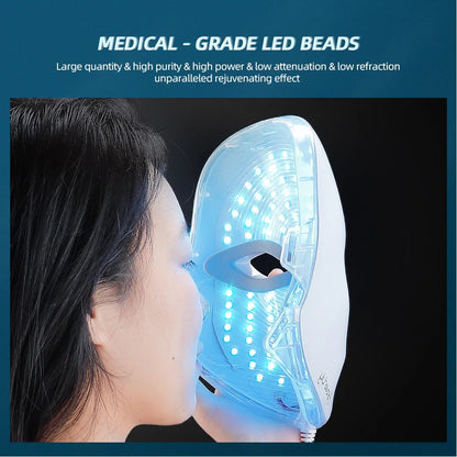 Minimalism 7 Colors LED Facial Mask Photon Therapy Anti-Acne Wrinkle Removal Skin Rejuvenation Face Skin Care Tools