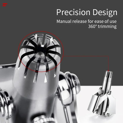 Nose Hair Ear Trimmer for Men Stainless Steel Manual Washable Portable Tondeuse Nez Hair Remover Nose Vibrissa Razor Shaver