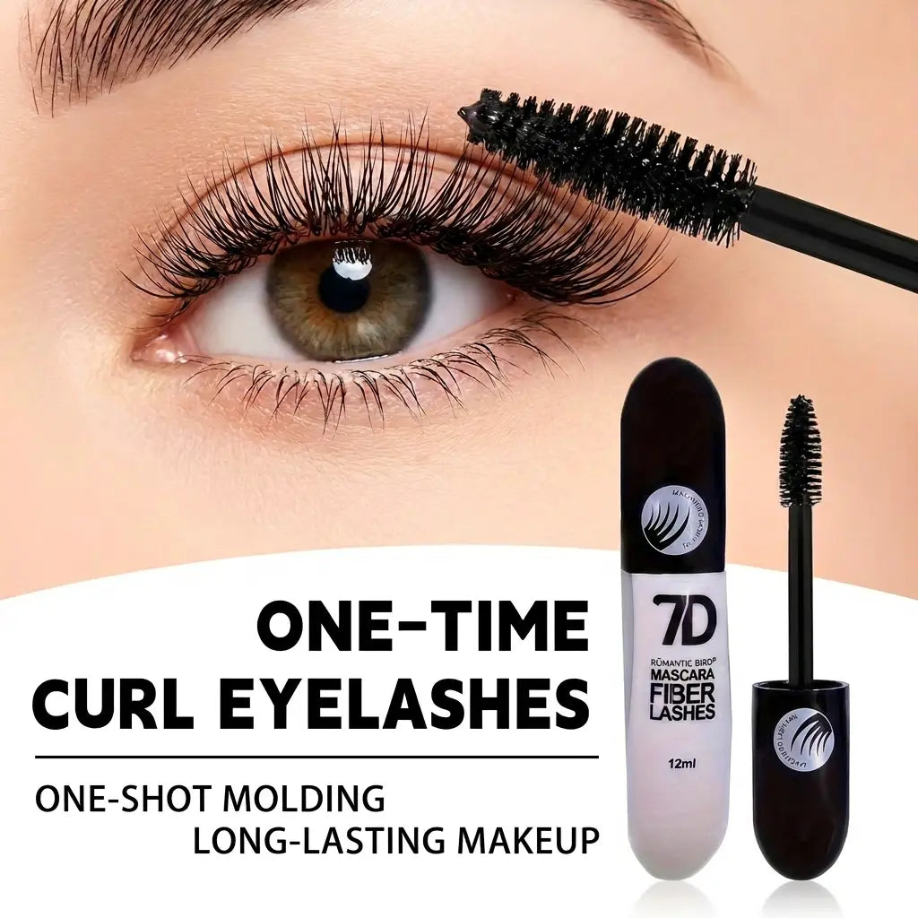 7D Silk Fiber Mascara, Single Item, Waterproof Volumizing &amp; Lengthening Mascara, 24-Hour Wear for Flawless Lashes, Beginner-Friendly Beauty Product for All Skin Types, Gift, Water Proof, Cosmetic, Beauty Products, Mascara Volume and Length