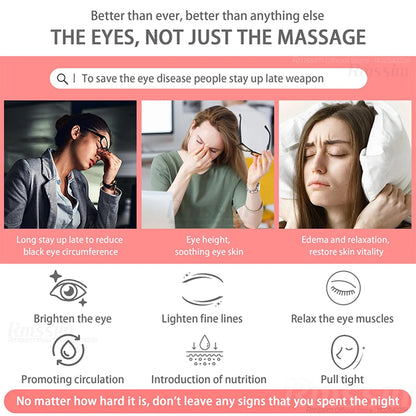 Eye Massager 3D Red Light EMS Eyes Relax Massager Fatigue Relief Lighten Dark Circles Smooth Eye Fine Line Beauty Eye Caredevice