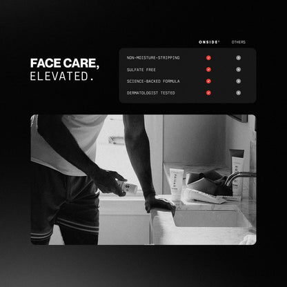 ONSIDE Dual-Action Face Toner Mist | Hydrates, Refines &amp; Rebalances Instantly | Soothes &amp; Refreshes Post-Sweat | Dermatologist Tested | Fragrance-Free, High Performance | Performance Skincare for Athletes