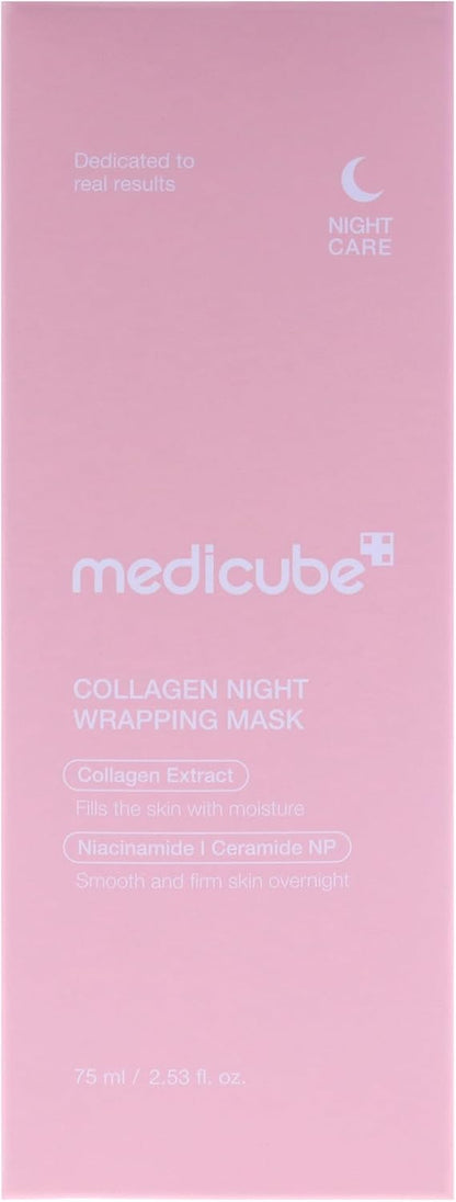 Collagen Night Wrapping Mask 75Ml for Skin Elasticity and Hydration
